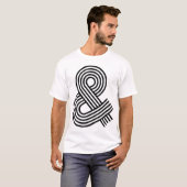 アンパサンド記号ロゴアイコンのショートカット Tシャツ (正面フル)