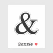 アンパサンド記号 シール (シート)