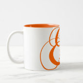 アンパサンド記号 ツートーンマグカップ (左)