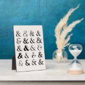 アンパサンド記号 フォトプラーク (側面)