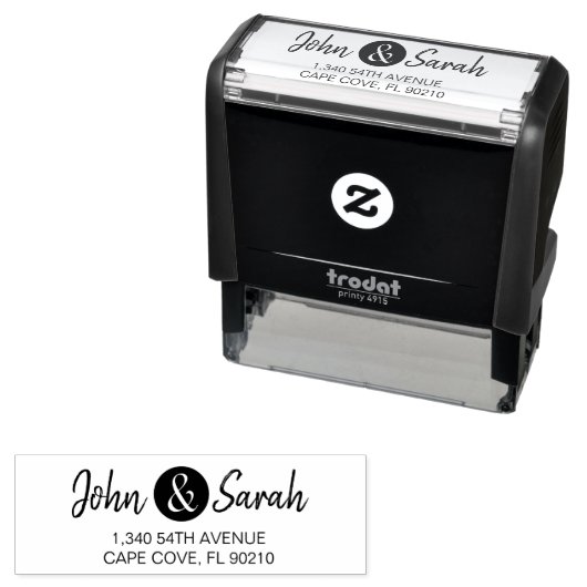 アンパサンド・アドレス・スタンプ結婚、の差出人住所 セルフインキングスタンプ (インサイチュ)