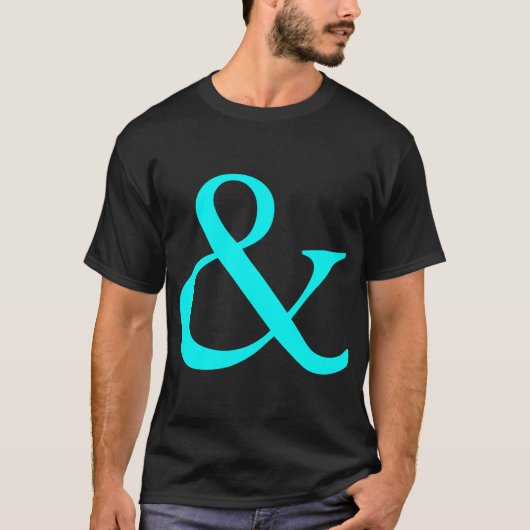 アンパサンド - シアン Tシャツ (正面)