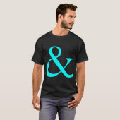 アンパサンド - シアン Tシャツ (正面フル)