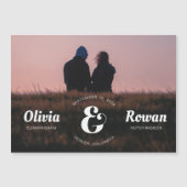 アンパサンド・スタンプ完全写真日付磁石の保存 (正面)