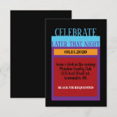 アンパサンド バー バット ミッツヴァー パーティー カード (正面/裏面)