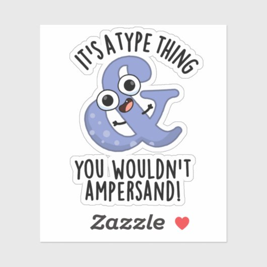 アンパサンド・フォント・プーンにはならないようなタイプ シール (シート)