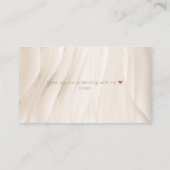 アンパサンド ホワイト パール & プロセッコ ブライダル シャワー エンクロージャーカード (裏面)