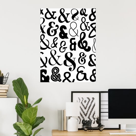 アンパサンド ポスター (ホームオフィス)