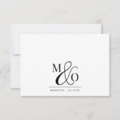 アンパサンド・モノグラム対 ノートカード (正面)