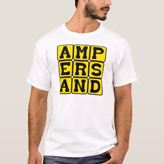 アンパサンド、句読点の一種 Tシャツ (正面)