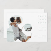 アンパサンド |日付招待状の保存 招待状 (正面/裏面)