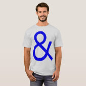 アンパサンド – 青（点灯） Tシャツ (正面フル)