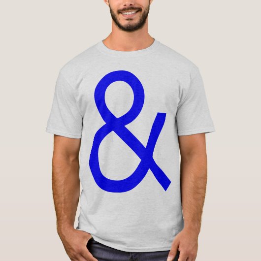 アンパサンド – 青（点灯） Tシャツ (正面)