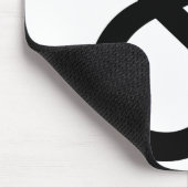 アンパサンド – 黒 マウスパッド (コーナー)