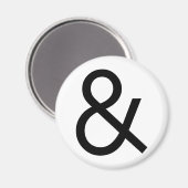 アンパサンド – 黒 マグネット (正面/裏面)