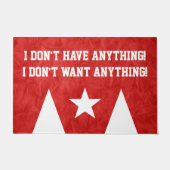 アンパサンド – DIY – 独自のサイン、文字、およびアイディアを追加 ドアマット (正面)