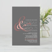 アンパモダンサンド結婚式招待状 招待状 (スタンド正面)
