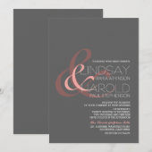 アンパモダンサンド結婚式招待状 招待状 (正面/裏面)