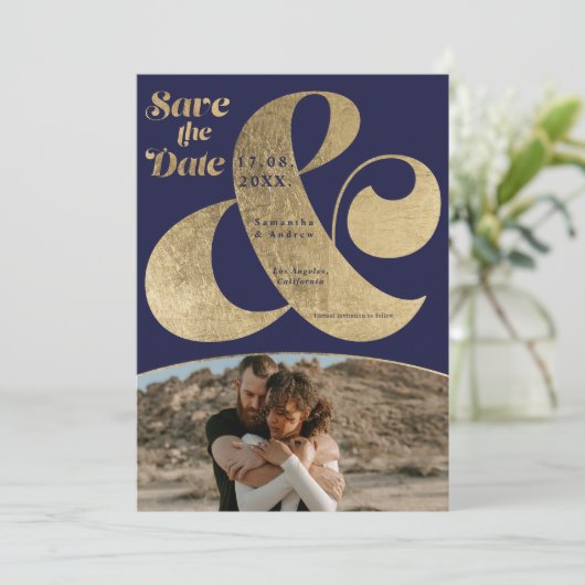 アンパモダンサンド金ゴールド2枚の写真は日付を保存 セーブザデート (スタンド正面)