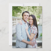 アンパモダンンパシンプルングの結婚写真 セーブザデート (裏面)