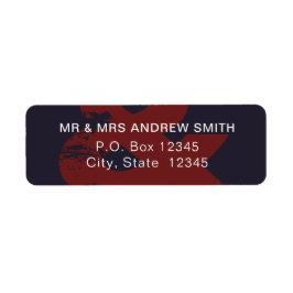 アンパモダンン素朴サンド差出人住所ラベル ラベル