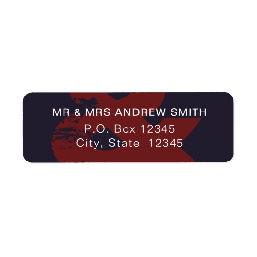 アンパモダンン素朴サンド差出人住所ラベル ラベル (正面)