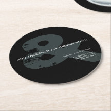 アンパモダンン素朴サンド結婚の紙コースター