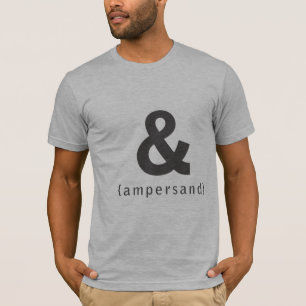 アンパーサンドの[及び] Tシャツ