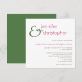 アンパーサンド:: 結婚式招待状 招待状 (正面/裏面)