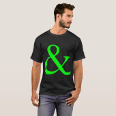 アンパーサンド-緑 Tシャツ (正面フル)