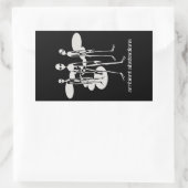 アンビエントアブストラクションエイリアンシール 長方形シール (バッグ)