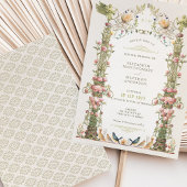 アンビクトリアンゲリックガーデンフローラ結婚式招待状 招待状