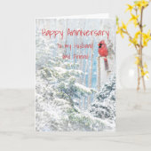 アンビナシャル夫婦フレンド(鳥)ショウジョウコウカンチョウバード カード (黄色い花)