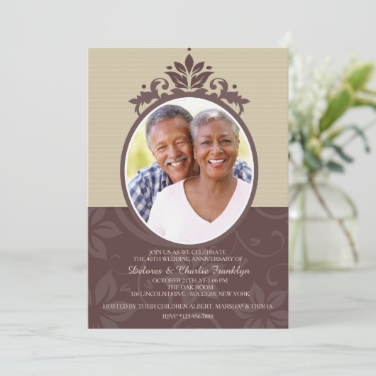 アンビナシーカメオフォト招待状 招待状 (スタンド正面)