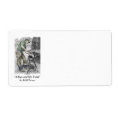 アンビルを使用したフライヤー鍛冶屋 ラベル (正面)