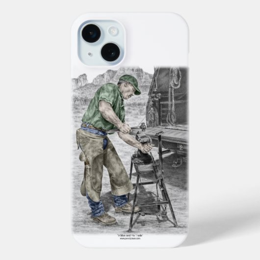アンビルを使用したフライヤー鍛冶屋 Case-Mate iPhoneケース (裏面)