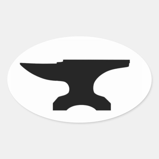 アンビル 楕円形シール (正面)