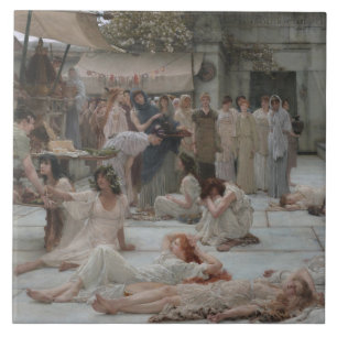 アンフィッサの女性(古代ギリシャ) タイル