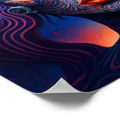 アンフィトライトウォーターウォールアートプリントの女神 ポスター (角)