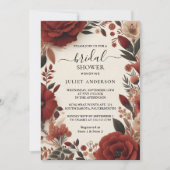 アンフィ素朴エスタ素朴はっきりしたブライダルシャワー 招待状 (正面)