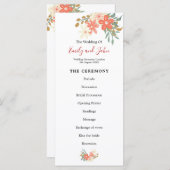 アンブエレガントロスコーラル花模様結婚ズ プログラム (正面/裏面)