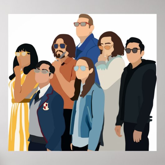 アンブレラアカデミーキャスト ポスター (正面)