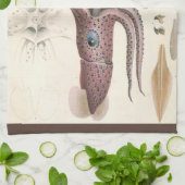 アンブレライカヴィンテージ海洋生物 キッチンタオル (折り畳み)