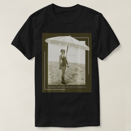 アンブレラカクテルプレミアム Tシャツ (デザイン正面)
