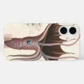 アンブレラスクイッド、ビンテージ海洋生物動物 Case-Mate iPhoneケース (裏面 (横))
