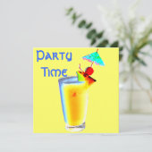 アンブレラドカラフルリンクカクテルパーティー 招待状 (スタンド正面)