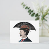 アンブレラハット – ヴィンテージイラストレーション ポストカード (スタンド正面)