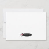 アンブレラピンク&イエローブライダルシャワー招待状 招待状 (裏面)