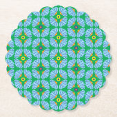 アンブレラフラワーズ紙コースター ペーパーコースター (正面)