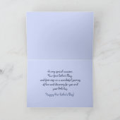 アンブレラベアーブルー – ファースト・ファーザーズ・デイ カード (内部)